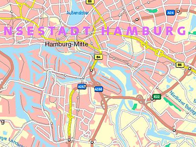  Digitale Karte der Metropolregion Hamburg (MRH)