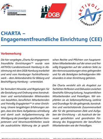 Charta - Engagementfreundliche Einrichtung