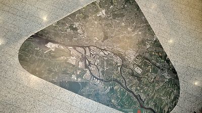  Foto eines Luftbilds als Bodenbild