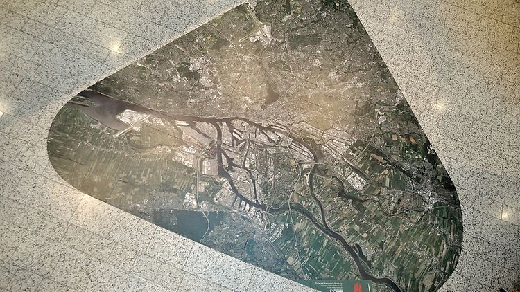  Foto eines Luftbilds als Bodenbild