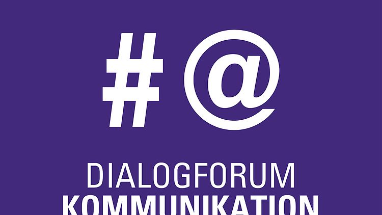 Piktogramm des Dialogforum "Kommunikation", ein # und ein @