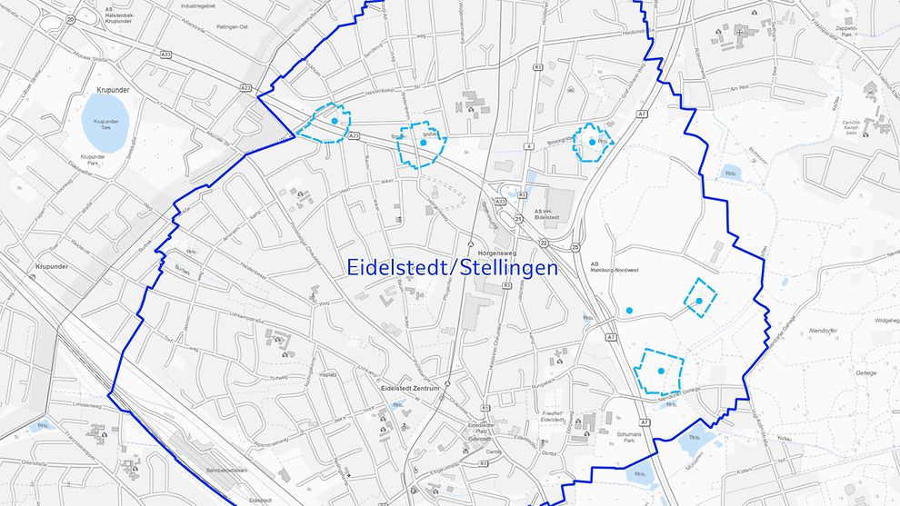 geplantes Wasserschutzgebiet Eidelstedt/Stellingen