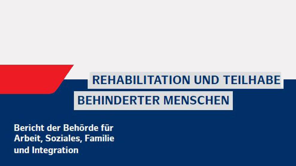  Titelblatt des Berichtes Rehabilitation und Teilhabe behinderter Menschen
