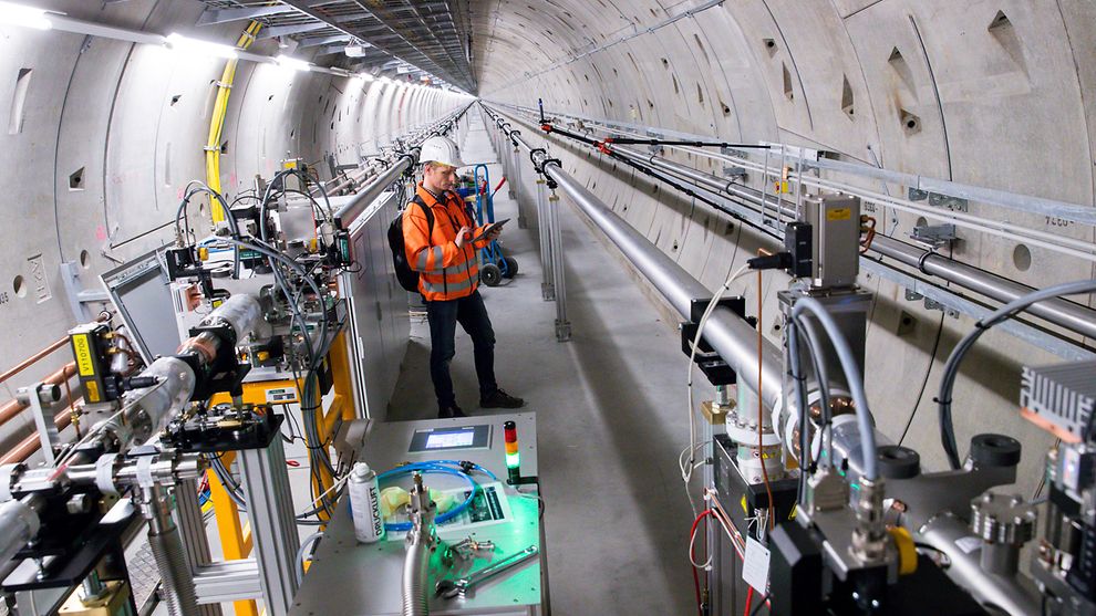 Tunnelanlage des European XFEL Röntgenlasers