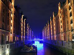  Light up des Blue Port 2017 am 1. September 2017